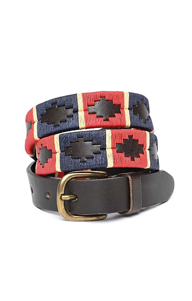 Ladies Pioneros Narrow Brown Polo Belt