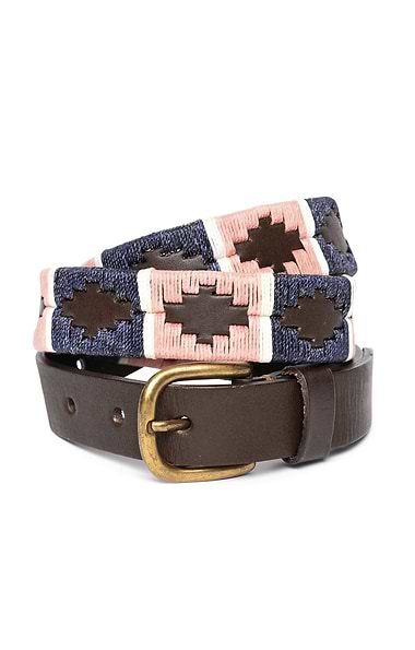 Ladies Pioneros Narrow Brown Polo Belt