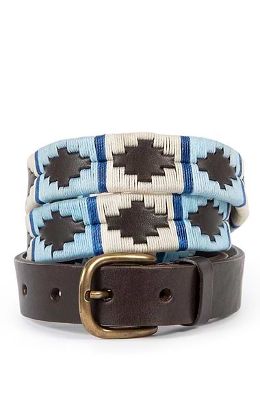 Ladies Pioneros Narrow Brown Polo Belt