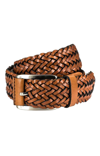 Men's Plaited Leather Belt