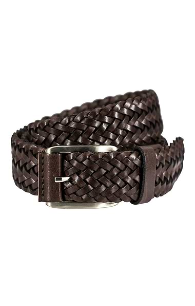 Men's Plaited Leather Belt