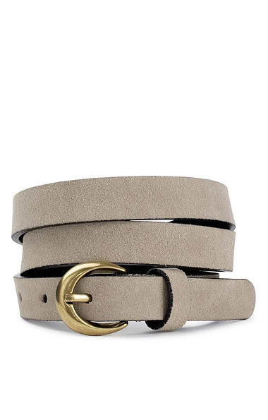Ladies 2cm Suede Belt