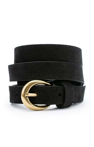 Ladies 2cm Suede Belt