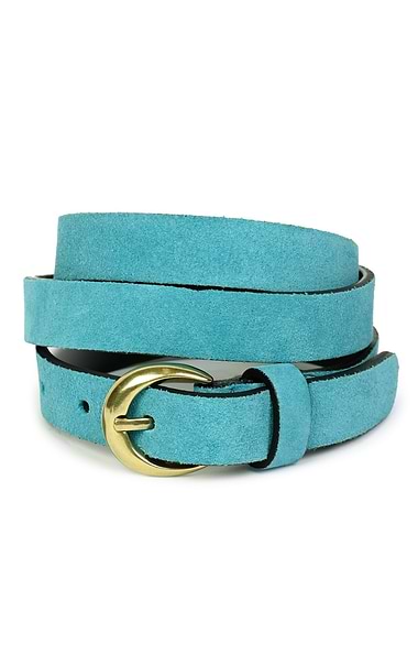 Ladies 2cm Suede Belt