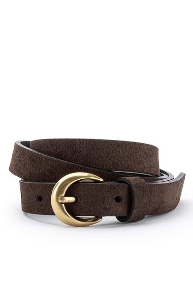 Ladies 2cm Suede Belt