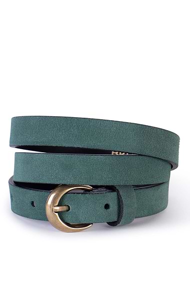 Ladies 2cm Suede Belt