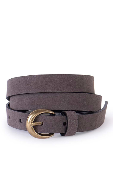 Ladies 2cm Suede Belt