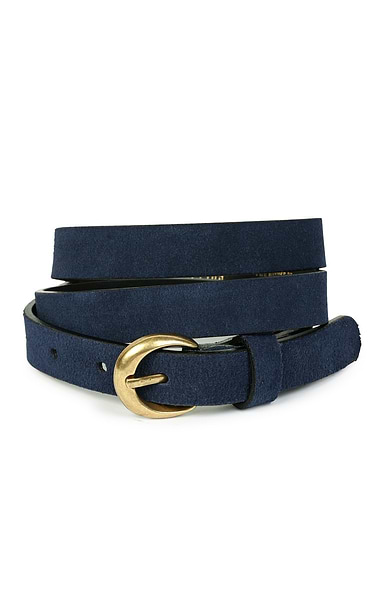 Ladies 2cm Suede Belt