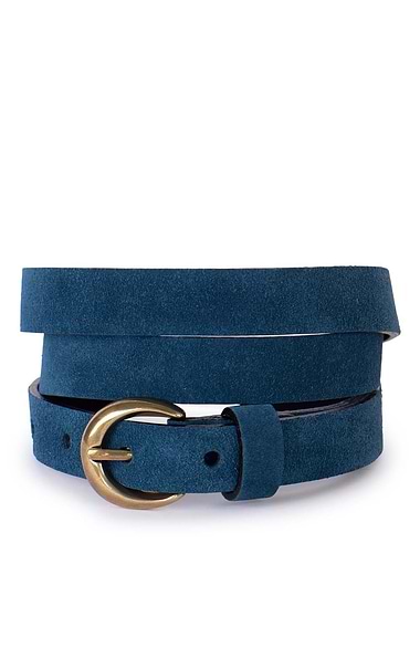 Ladies 2cm Suede Belt