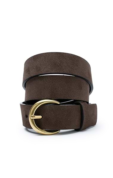 Ladies 3cm Suede Belts