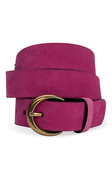 Ladies 3cm Suede Belts