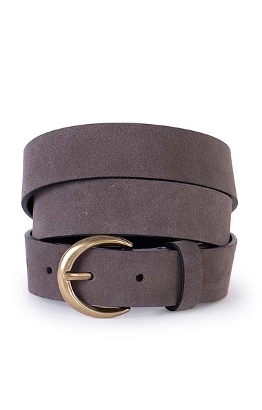 Ladies 3cm Suede Belts