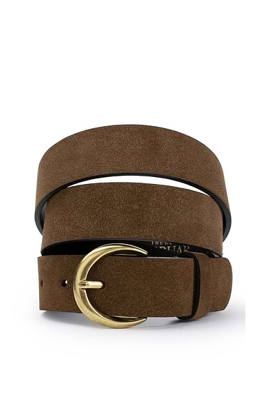 Ladies 3cm Suede Belts