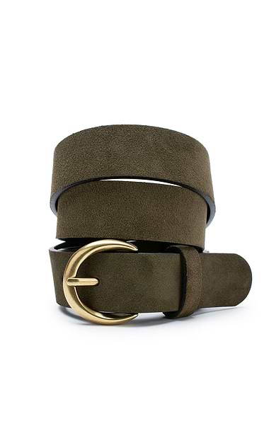 Ladies 3cm Suede Belts