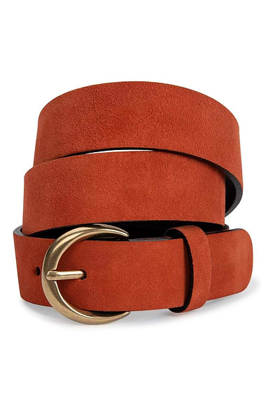 Ladies 3cm Suede Belts