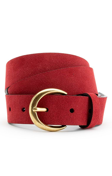 Ladies 3cm Suede Belts