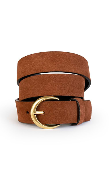 Ladies 3cm Suede Belts