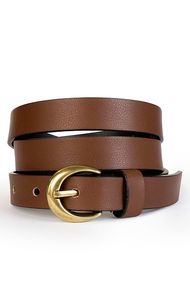 Ladies 2cm Leather Belt