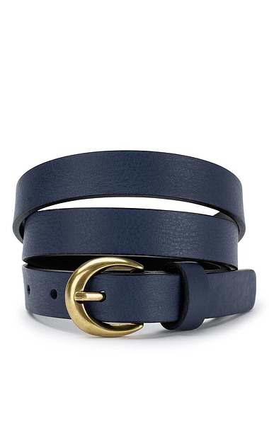 Ladies 2cm Leather Belt