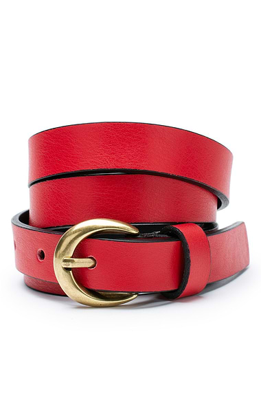Ladies 2cm Leather Belt