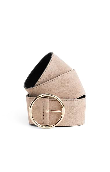 Ladies Wide Suede Belt