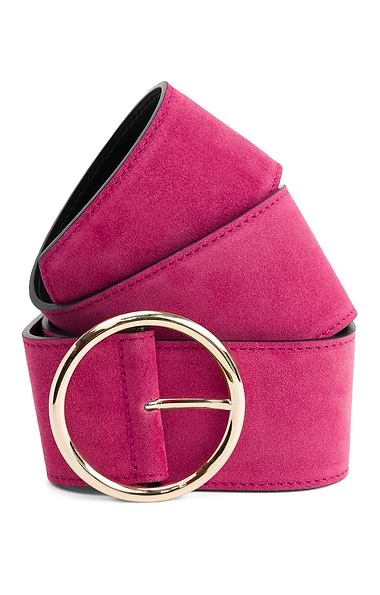Ladies Wide Suede Belt