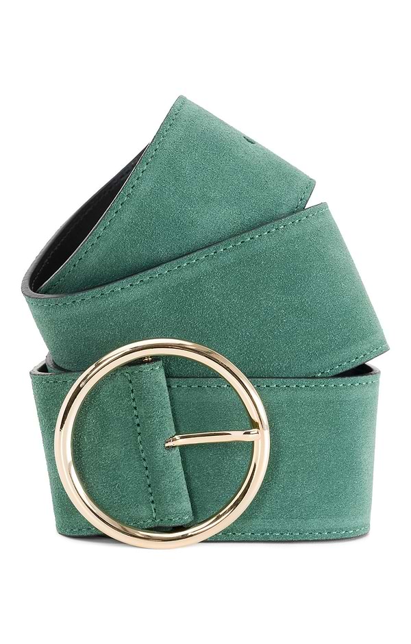 Ladies Wide Suede Belt