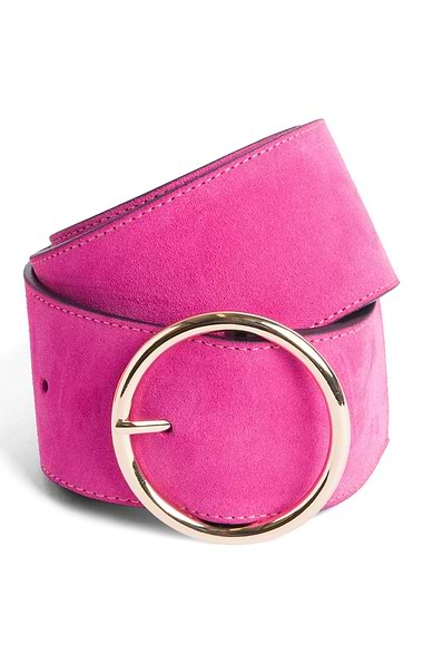 Ladies Wide Suede Belt