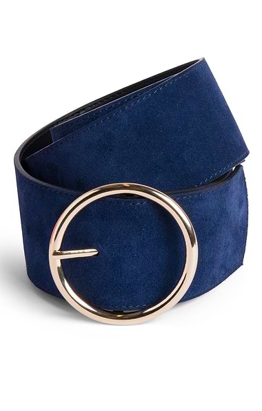 Ladies Wide Suede Belt