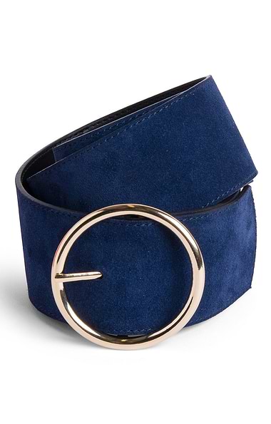 Ladies Wide Suede Belt
