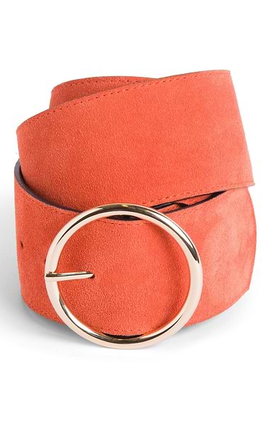 Ladies Wide Suede Belt