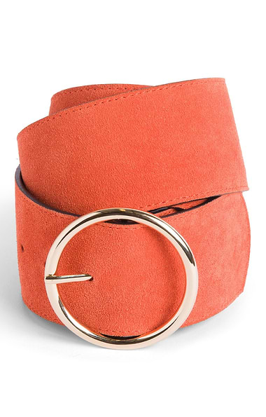 Ladies Wide Suede Belt