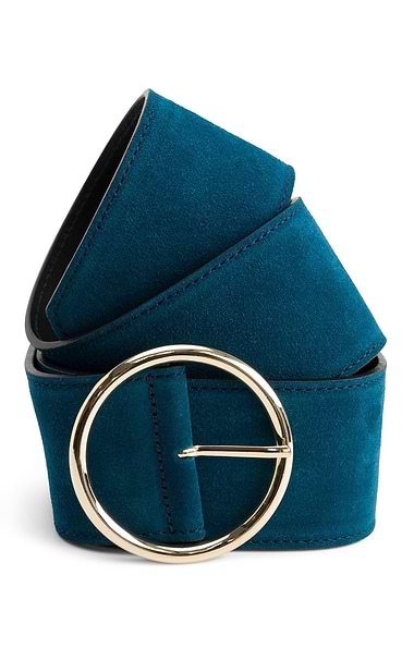 Ladies Wide Suede Belt