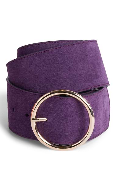 Ladies Wide Suede Belt