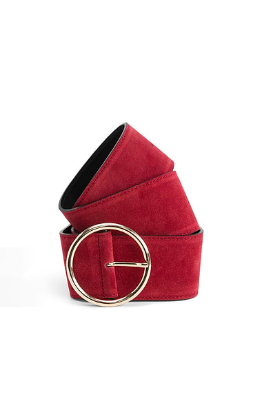 Ladies Wide Suede Belt