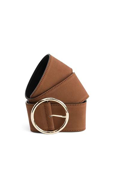 Ladies Wide Suede Belt