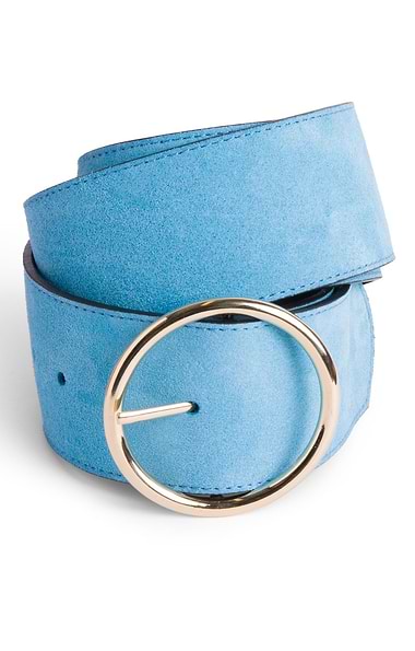 Ladies Wide Suede Belt