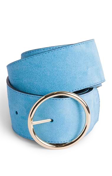 Ladies Wide Suede Belt