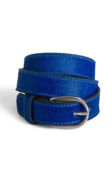Ladies Pony Hair Leather Belt