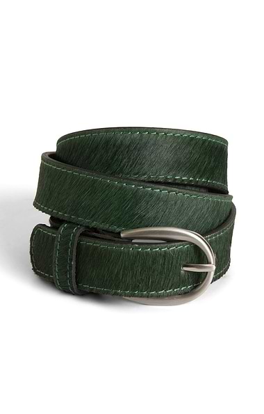 Ladies Pony Hair Leather Belt