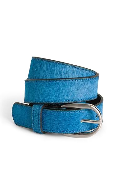 Ladies Pony Hair Leather Belt