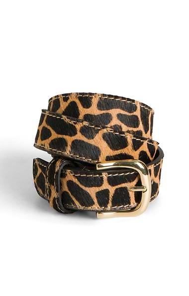 Ladies Pony Hair Leather Belt