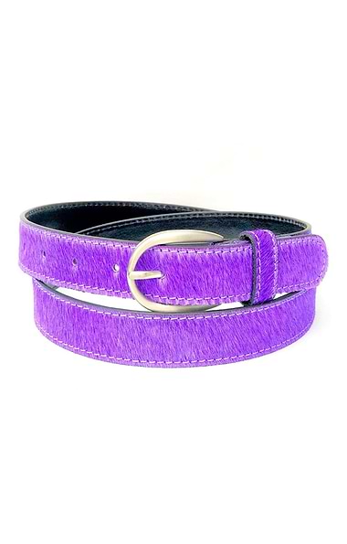 Ladies Pony Hair Leather Belt
