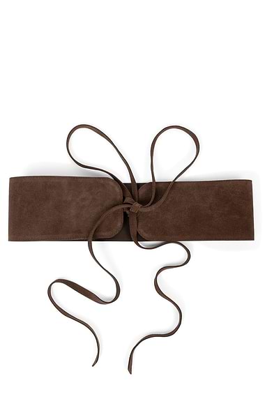 Ladies Tie Suede/Leather Belt