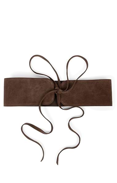 Ladies Tie Suede/Leather Belt