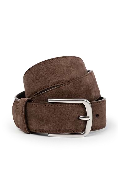 Men's  Suede Stitched Belt
