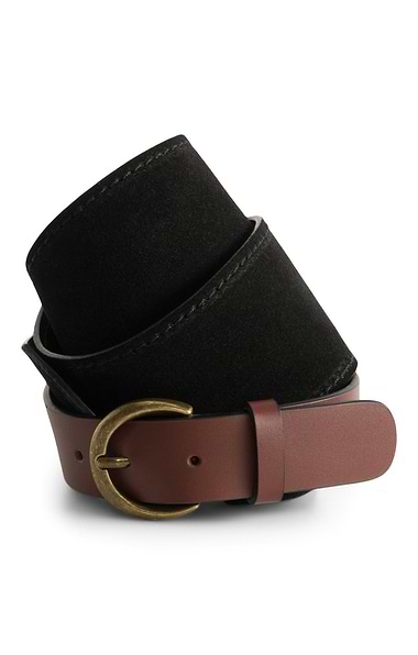 Ladies House Of Bruar Suede and Leather Belt