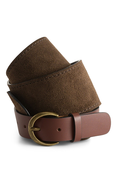 Ladies House Of Bruar Suede and Leather Belt