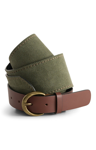 Ladies House Of Bruar Suede and Leather Belt