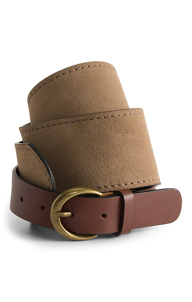 Ladies House Of Bruar Suede and Leather Belt